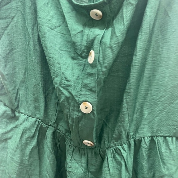 New BloomChic Solid Button Pocket Elastic Waist
Knotted Shoulder Jumpsuit 12 L - Picture 10 of 13